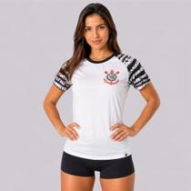 Camisa Corinthians Sleeves Feminina Branca