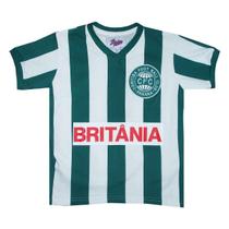 Camisa Coritiba 1985 Liga Retrô Infantil Branca e Verde 6