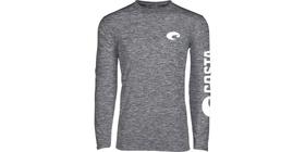 Camisa Costa Del Mar Tech Crew de manga comprida 2XL cinza Camisa Costa Del Mar Tech Crew de manga comprida 2XL cinza