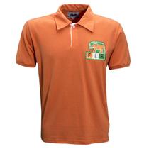Camisa Costa do Marfim 1980s Liga Retrô Laranja P