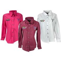 Camisa Country Bordada Feminina Texas Farm Competição - Ref.CAP007 - Escolha a cor - TexasFarm