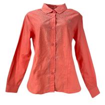 Camisa Country Feminina Original Radade Salmão Com Strass algodao Premium - Ref. ML GLOW