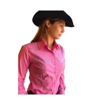 Camisa Country Feminina Os Vaqueiros Strass - Ref. V22-25025 - Escolha a cor