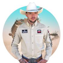 Camisa Country Masculina Cowboy Rodeio Bordada Manga Longa - Os Vaqueiros