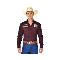 Camisa Country Masculina Radade Brands Fast Bull Bordô