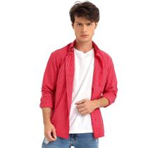 Camisa Country Masculina TXC Xadrez Vermelha - Ref. 2718L