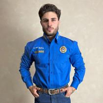 camisa country radade manga longa rodeio cowboy masculina festa peao