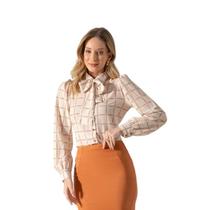 Camisa Crepe Estampada Laura Rosa ( 8105881 )