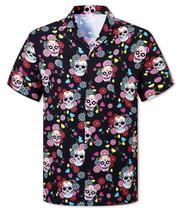 Camisa Cromoncent Boys Hawaiian de manga curta Aloha 5-6Y poliéster