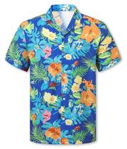 Camisa Cromoncent Boys Hawaiian de manga curta Aloha 5-6Y Camisa Cromoncent Boys Hawaiian de manga curta Aloha 5-6Y