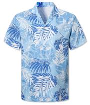 Camisa Cromoncent Boys Hawaiian de manga curta Aloha Blue 13-14Y Camisa Cromoncent Boys Hawaiian de manga curta Aloha Blue 13-14Y
