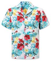 Camisa Cromoncent Boys Hawaiian de manga curta Aloha Flower Teal 5-6 anos Camisa Cromoncent Boys Hawaiian de manga curta Aloha Flower Teal 5-6 anos