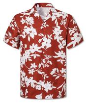 Camisa Cromoncent Boys Hawaiian de manga curta vermelha 11-12 anos