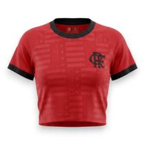Camisa Cropped Flamengo Feminino Legado Oficial Vermelho Crf -
