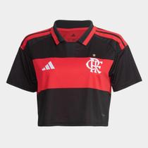 Camisa Cropped Flamengo I 26/27 s/n Adidas Feminina Camisa Cropped Flamengo I 26/27 s/n Adidas Feminina