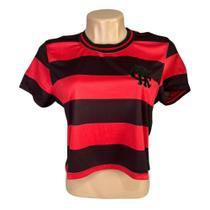 Camisa Cropped Flamengo Rubro Negro Coimbra -