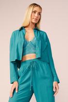 Camisa Cropped My Place Em Viscose Grama Camisa Cropped My Place Em Viscose Grama