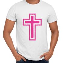Camisa Cruz Rosa Evangélica Cristã