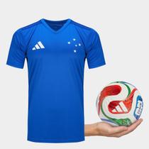 Camisa Cruzeiro 26/27 s/n Fanshirt + Mini Bola Trionda Copa do Mundo 2026 Camisa Cruzeiro 26/27 s/n Fanshirt + Mini Bola Trionda Copa do Mundo 2026