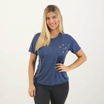 Camisa Cruzeiro Affix Feminina Azul Marinho - Braziline