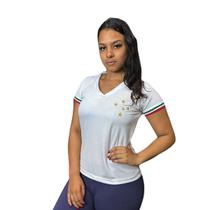 Camisa Cruzeiro Edição Especial Palestra Itália Branca Retrômania - Feminina Camisa Cruzeiro Edição Especial Palestra Itália Branca Retrômania - Feminina