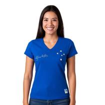 Camisa Cruzeiro Feminina Retrô Dirceu Lopes Azul Camisa Cruzeiro Feminina Retrô Dirceu Lopes Azul