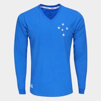 Camisa Cruzeiro RetrôMania Libertadores 1976 Manga Longa Masculina