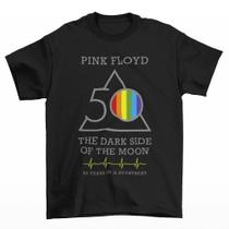 Camisa da Banda de Rock Pink Floyd The Dark Side Of The Moon. Unissex Camiseta Camisa da Banda de Rock Pink Floyd The Dark Side Of The Moon. Unissex Camiseta