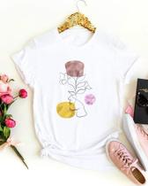 Camisa Da Mulher Flor E Rosto