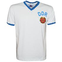 Camisa DDR Alemanha Oriental 1974 Liga Retrô Branca gg