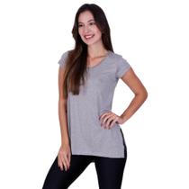 Camisa de Academia Fitness com Fenda - C2 BLUSA JU