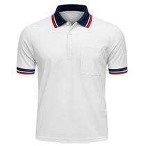 Camisa de árbitro Flex Fit de manga curta branca 3XL Camisa de árbitro Flex Fit de manga curta branca 3XL