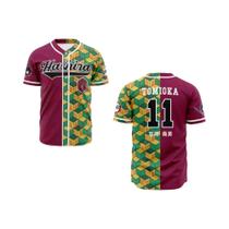 Camisa De Baseball Cosplay De Demon Slayer Giyu Tomioka Para Homens, Camiseta De Verão Streetwear