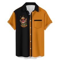 Camisa de boliche com estampa masculina Ecosunny Tropic Beach Turkey