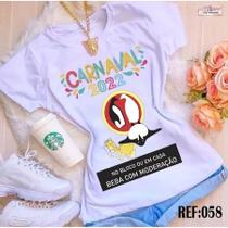 Camisa de Carnaval Personalizada - T-Shirt Exclusiva