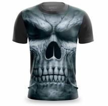Camisa de Caveira Masculina Estampada 3D Camiseta Casual Skull Camisa de Caveira Masculina Estampada 3D Camiseta Casual Skull
