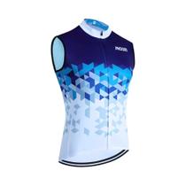 Camisa De Ciclismo Azul Para Homens E Mulheres, Tamanhos Completos, Colete Corta-Vento ROSTI, Roupas