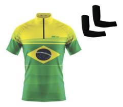 Camisa de Ciclismo Bike MTB XFreedom C/ Proteção UV + Par de Manguitos