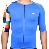 Camisa de Ciclismo Camiseta UV50 Unissex WV Team Ultra Azul