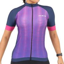 Camisa De Ciclismo DX-3 Feminina Fast UV50+ - Marinho - Ponta De Estoque - P