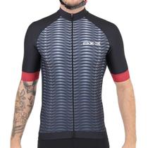 Camisa De Ciclismo DX-3 Masculina Fast UV50+ - Preto