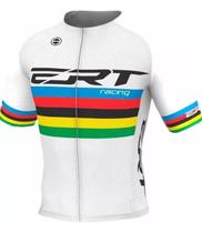 Camisa De Ciclismo Elite Ert Racing Campeão Mundial Branca