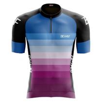 Camisa de ciclismo feminina Be Fast degradê