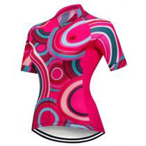 Camisa de Ciclismo Feminina de Secagem Rápida - Manga Curta para MTB e Corrida
