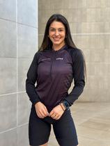 Camisa de Ciclismo Feminina Manga Longa Pro Slim Proteção Solar Bike