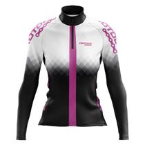 Camisa de Ciclismo Feminina Mountain Bike Pro Tour Aurora Manga Longa