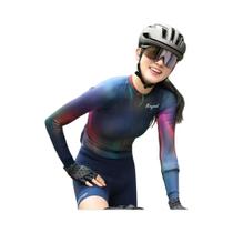 Camisa De Ciclismo Feminina Slim Fit De Manga Longa Respirável Secagem Rápida Com Proteção Solar
