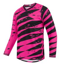 Camisa de ciclismo infantil Weimostar manga longa rosa-choque Camisa de ciclismo infantil Weimostar manga longa rosa-choque