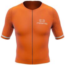 Camisa De Ciclismo Marcio May Pro Orange Masculina Mtb Speed