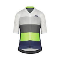 Camisa de ciclismo masculina asw flow mono azul